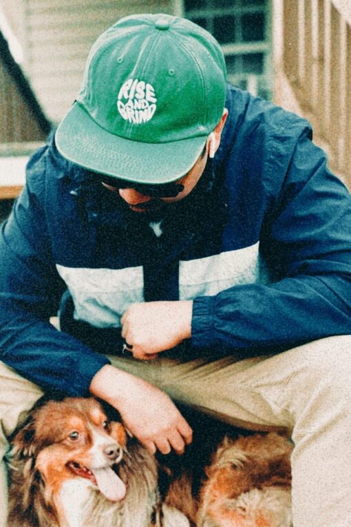 Faded Green 6-Panel Hat Elevate Your Style with Vintage Charm - Image 2
