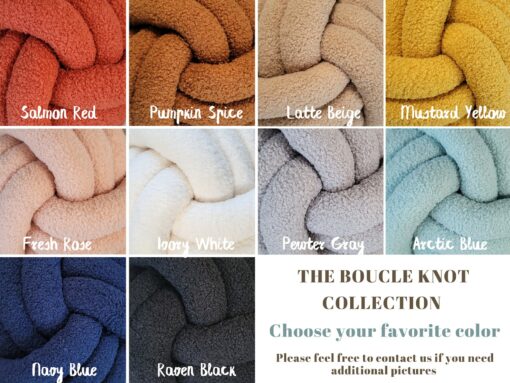 Boucle Knot Pillows Elevate Your Home Decor with Chic and Playful Style - Image 3