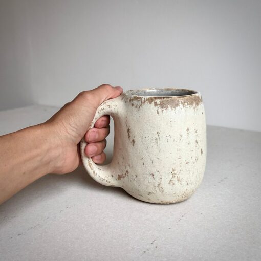 Handmade Ceramic Cream Mug Your Perfect 16oz Coffee Companion - Image 2