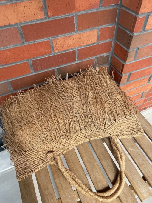 Captivating Crochet Raffia Tote The Epitome of Boho Chic for Beach and Beyond - Image 6