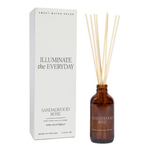 Tranquil Haven Sandalwood Rose Reed Diffuser for Serene Home Aromatherapy - Image 4
