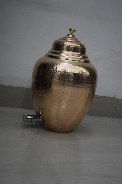 Handcrafted 8.5L Pure Copper Water Dispenser Enhance Your Hydration with Ayurvedic Benefits - Image 4