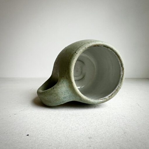 Timeless Treasures Handcrafted Aged Green Ceramic Mug for Your Daily Ritual - Image 3