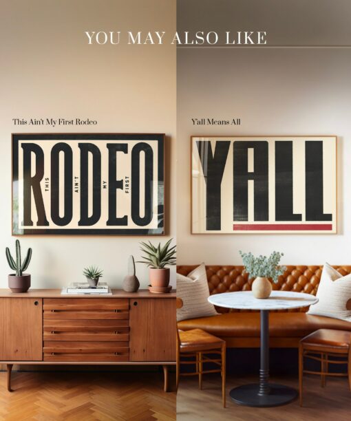 Howdy Typography Art Print Modern Southwestern Wall Decor for a Southern Home - Image 2