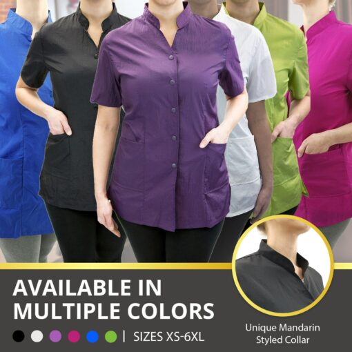 Personalized Anna Jacket Embroidered Salon Stylist Uniform for Hairdressers - Image 6