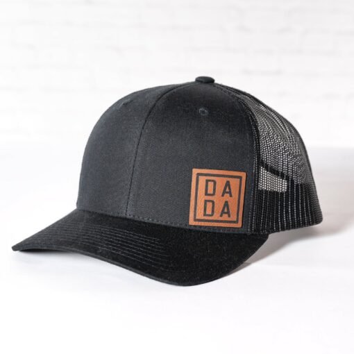Personalized Dad Hats Embroidered PU Leather Patch Caps for the Best Dads - Image 5