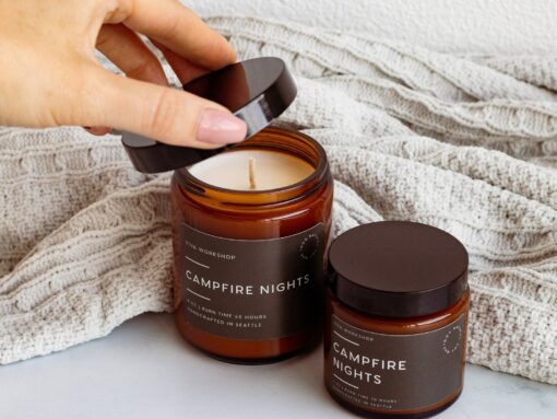 Campfire Nights Cozy Bonfire Vibes in a Non-Toxic Soy Wax Candle - Image 4