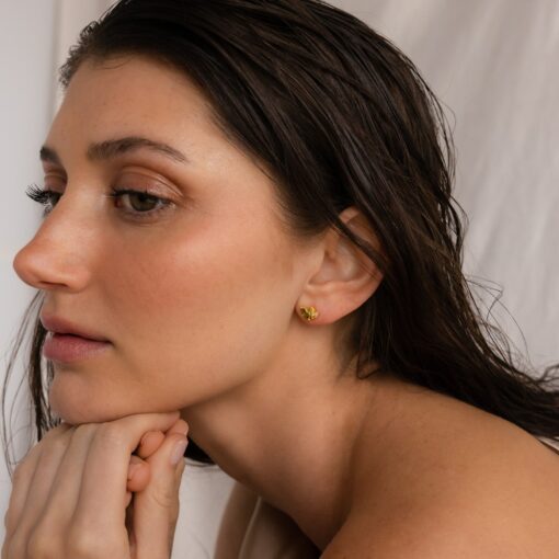 Sparkling Peridot Leaf Studs Embrace the Essence of Summer with Marquise Gemstone Jewelry - Image 4