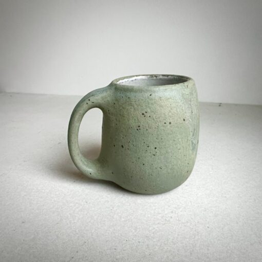 Timeless Treasures Handcrafted Aged Green Ceramic Mug for Your Daily Ritual - Image 6