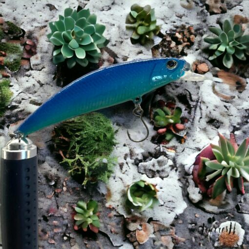 Captivating Emerald Blue Minnow Handcrafted Allure for Trout Triumphs - Image 6