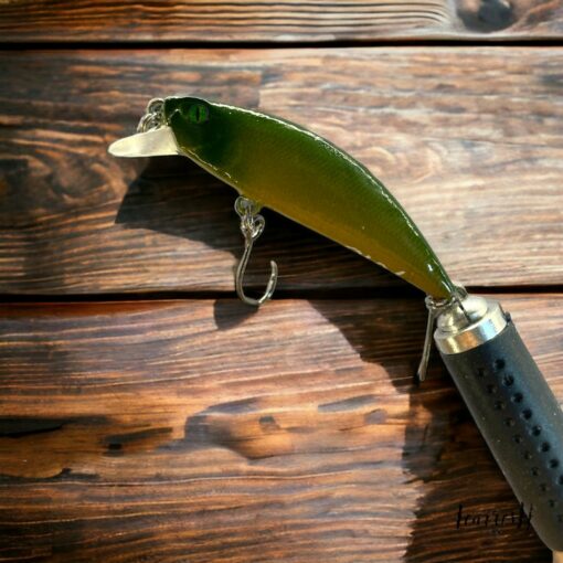 ?Minnow Kaki 2? Handcrafted Trout Enticer | Precision-Engineered Hard Lure - Image 3