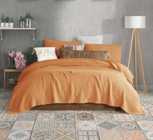 Cozy Comfort Pure Cotton 4-Layer Gauze Throw for All Seasons - Image 2