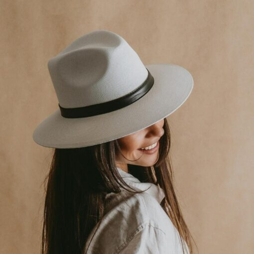 White Panama Straw Fedora The Perfect Summer Accessory for Women - Image 3