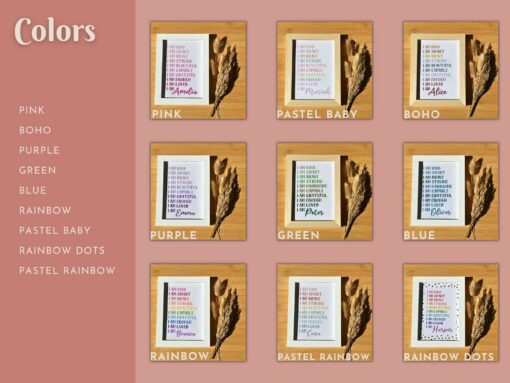 Empowering Affirmations Personalized Wall Art for Women, Inspiring Positivity and Motivation - Image 2