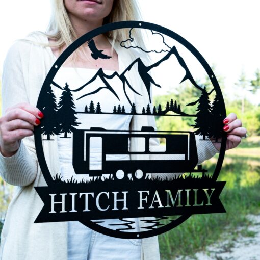 Personalized Travel Trailer Camper Outdoor Sign Create Lasting Camping Memories - Image 2