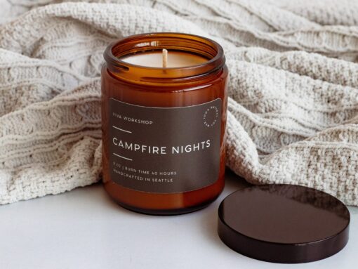 Campfire Nights Cozy Bonfire Vibes in a Non-Toxic Soy Wax Candle - Image 2