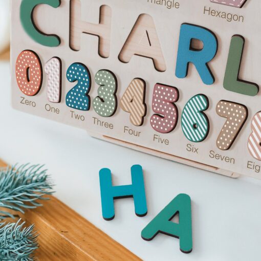 Personalized Wooden Busy Board Puzzle A Sensory Adventure for Curious Little Minds - Image 6