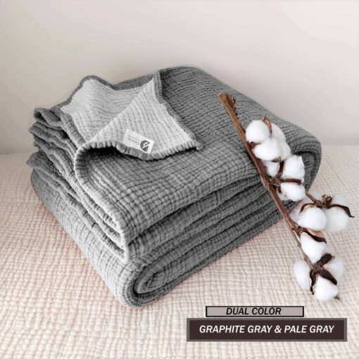 Organic Cotton Gauze Blanket Oversized, Custom-Sized, and Ultra-Soft for Ultimate Comfort - Image 4