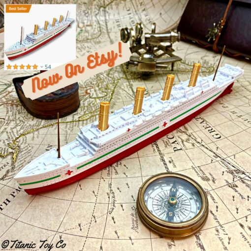 12" HMHS Britannic Model The Titanic's Sister Ship for History Buffs and Collectors - Image 4