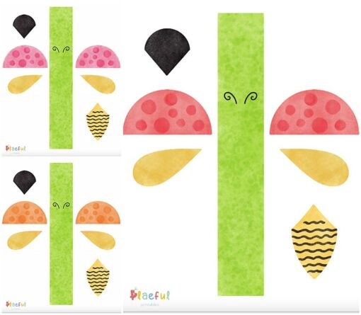 Ladybug Craft Printable Paper Ladybug for Kids' Art and Preschool Activities - Image 3