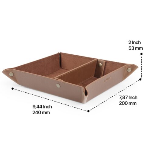 Personalized Leather Desk Organizer Elevate Your Workspace with Style and Functionality - Image 4