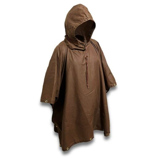 Oilskin Poncho Shelter Your Ultimate Protection for Outdoor Adventures - Image 3
