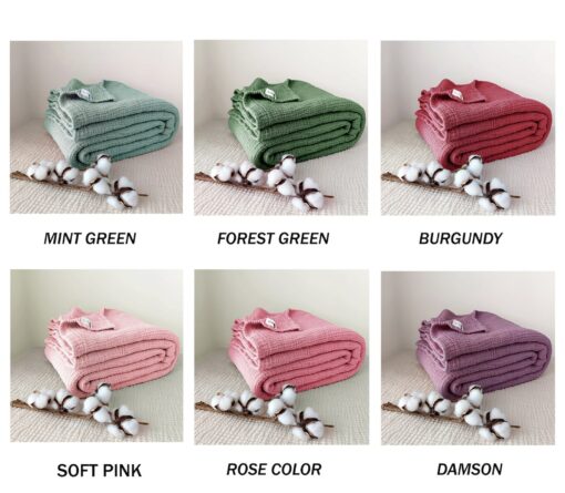 Cozy Comfort Pure Cotton 4-Layer Gauze Throw for All Seasons - Image 5