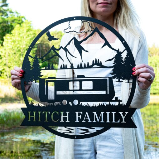 Personalized Travel Trailer Camper Outdoor Sign Create Lasting Camping Memories - Image 3
