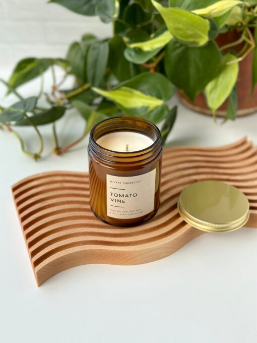 Heirloom Tomato Leaf Soy Candle A Garden-Fresh Delight for Nature Lovers - Image 2