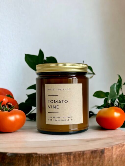 Heirloom Tomato Leaf Soy Candle A Garden-Fresh Delight for Nature Lovers - Image 3