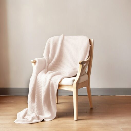 Indulge in Comfort Luxurious Linen Waffle Throw for Home and Baby - Image 6