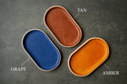 Modern Leather Catchall A Vibrant Valet Tray for Your Essentials - Image 3