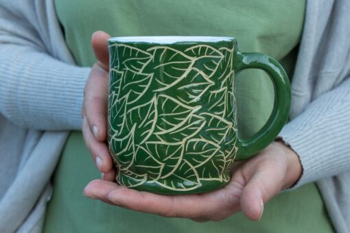 Handcrafted Owl Ceramic Mug Eco-Friendly Tea and Coffee Cup in 9oz, 12oz, 14oz, 16oz - Image 6