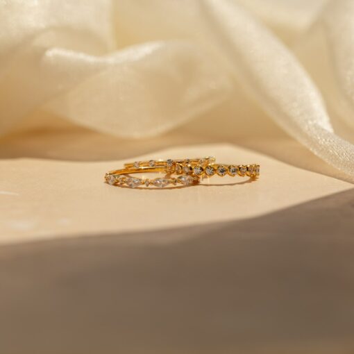 Sparkling Elegance Caitlyn's Stackable Diamond Trio for a Timeless Radiance - Image 6