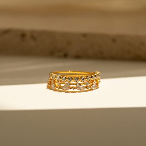 Sparkling Elegance Caitlyn's Stackable Diamond Trio for a Timeless Radiance - Image 4