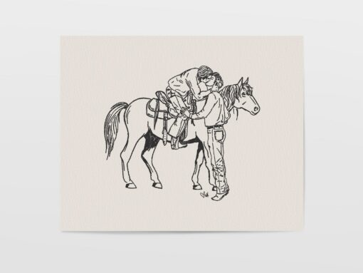Unbridled Love Gicl?e Print of Western Romance, Celebrating Pride and Vintage Charm - Image 3