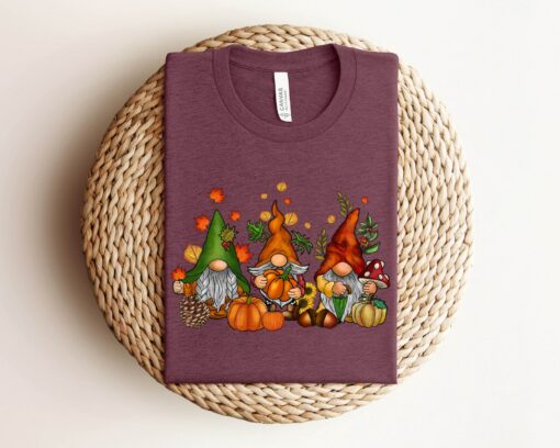 Cozy Up with Our Enchanting Gnomes Fall Sweatshirt A Festive Treat for Thanksgiving and Beyond - Image 4