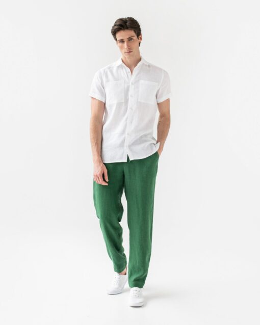 PALERMO Lightweight Linen Pants for Men in Vibrant Colors - Image 5