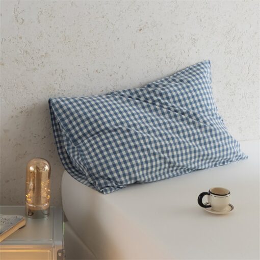 Cozy Comfort Multicolored Gingham Pillowcases for a Serene Sleep Haven - Image 5