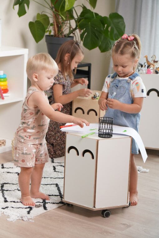 Eco-Friendly Rolling Toy Chest Declutter with Style and Sustainability - Image 3