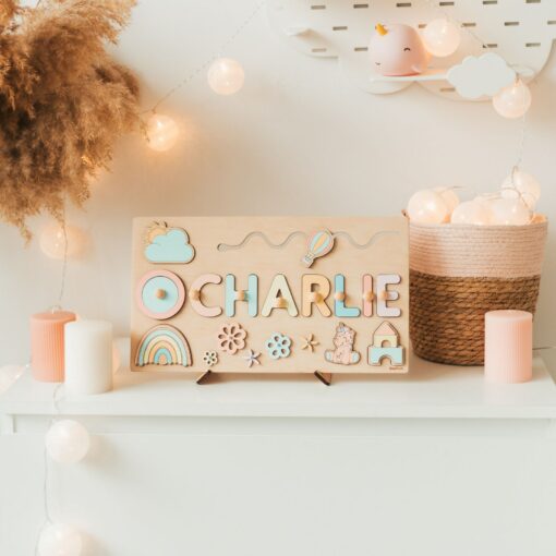 Personalized Montessori Busy Board Sensory Puzzle for Baby Girls, Custom Name, Educational Gift for 1-3 Year Olds - Image 6