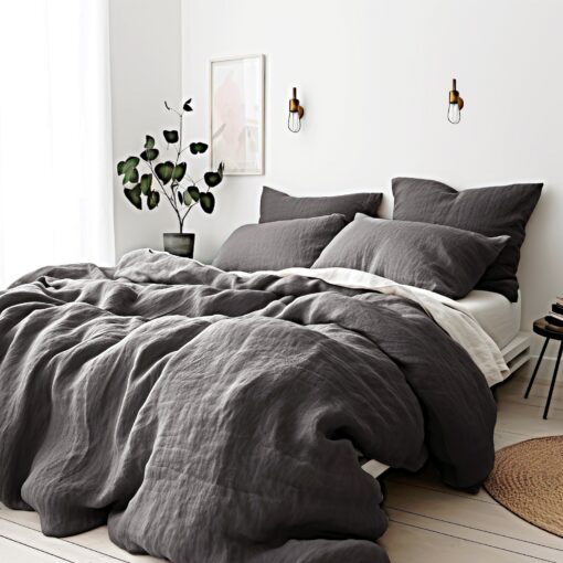 Organic Queen Linen Sheets Luxurious Comfort in a Rainbow of Hues - Image 6