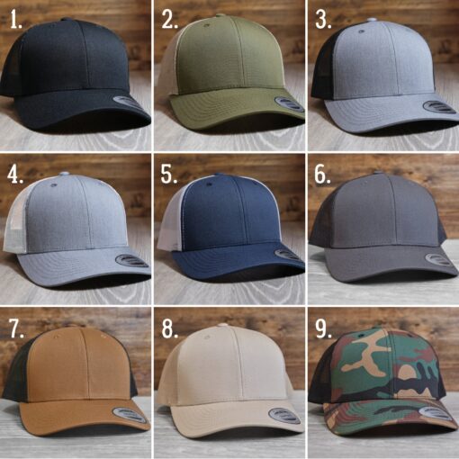 Personalized Trucker Hats with Engraved Leather Patches Elevate Your Brand with Style - Image 4