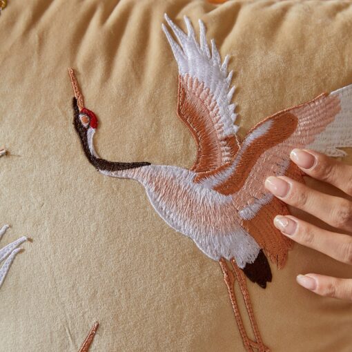Luxurious Velvet Animal Appliqu? Throw Pillow Cover Embellish Your Abode with Retro Elegance - Image 6