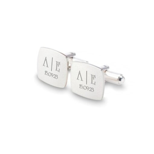 Personalized Cufflinks for the Groom A Timeless Keepsake from the Bride - Image 2