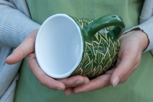 Handcrafted Owl Ceramic Mug Eco-Friendly Tea and Coffee Cup in 9oz, 12oz, 14oz, 16oz - Image 4