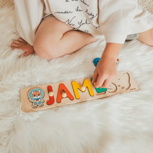 Personalized Name Puzzle Montessori Toy for Toddlers, Nursery Decor, and Baby Shower Gift - Image 6