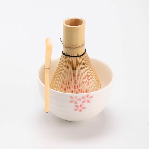 Exquisite Handcrafted Sakura Matcha Bowl Set Serenity in Every Sip - Image 2