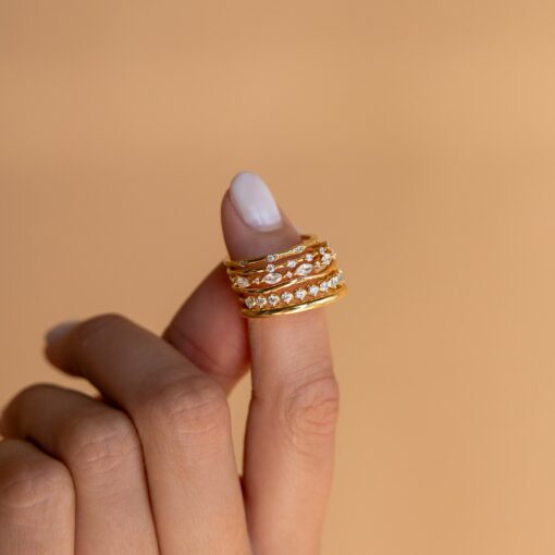 Sparkling Elegance Caitlyn's Stackable Diamond Trio for a Timeless Radiance - Image 5