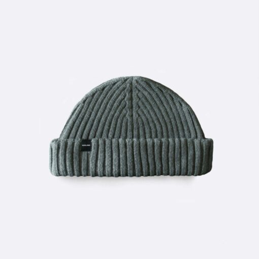 Merino Wool Army Green Fisherman Beanie Stay Warm and Stylish on Your Next Adventure - Image 3